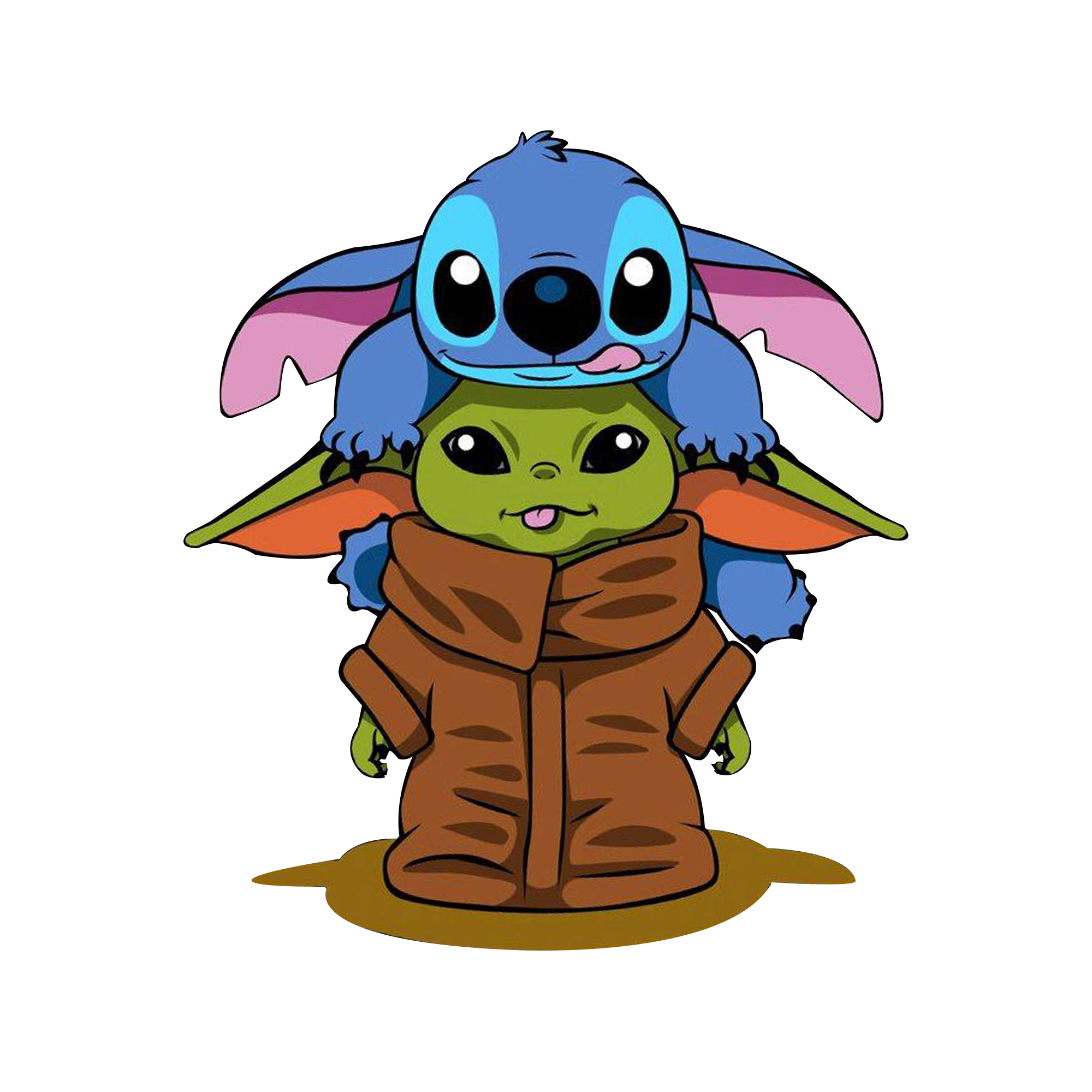 Baby Yoda and Stitch - NOCO Custom Tees